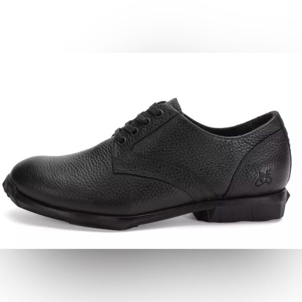 John Fluevog Black Leather Oxfords